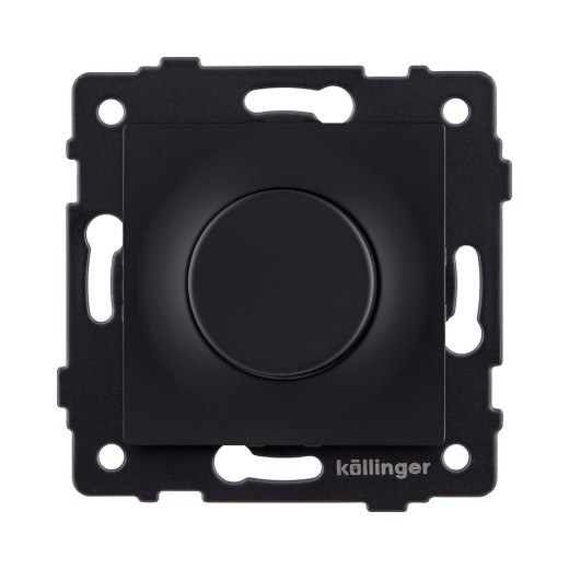 Светорегулятор для светодиодных ламп, проходной, 500W, черный матовый Kollinger REA-048BM для Aspekt, Eleganz, Reflex