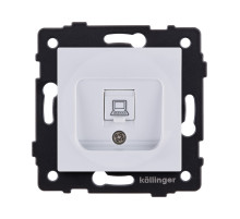 Розетка Ethernet RJ45 Cat.6, белый Kollinger REA-018WH для Aspekt, Eleganz, Reflex