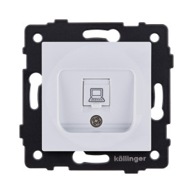Розетка Ethernet RJ45 Cat.6, белый Kollinger REA-018WH для Aspekt, Eleganz, Reflex