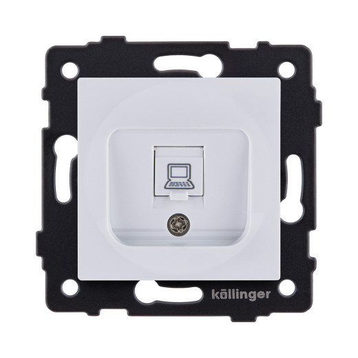 Розетка Ethernet RJ45 Cat.6, белый Kollinger REA-018WH для Aspekt, Eleganz, Reflex