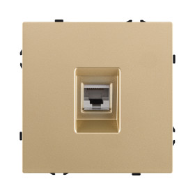 Розетка Ethernet RJ45 Cat.6, золотой Kollinger Eclipse EC-017GD