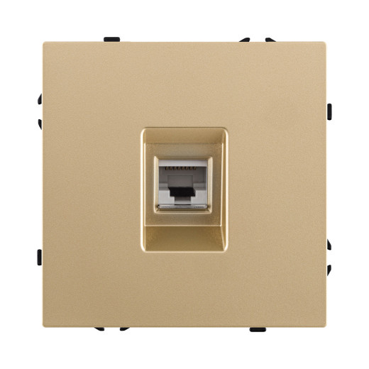 Розетка Ethernet RJ45 Cat.6, золотой Kollinger Eclipse EC-017GD