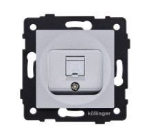 Розетка Ethernet RJ45 Cat.6, серый Kollinger REA-018GY для Aspekt, Eleganz, Reflex