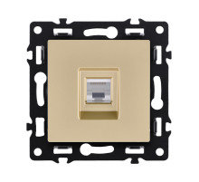 Розетка Ethernet RJ45 Cat.6, золотой Kollinger Asthetik AS-017GD