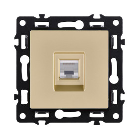 Розетка Ethernet RJ45 Cat.6, золотой Kollinger Asthetik AS-017GD