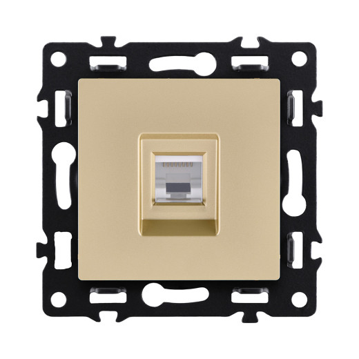 Розетка Ethernet RJ45 Cat.6, золотой Kollinger Asthetik AS-017GD