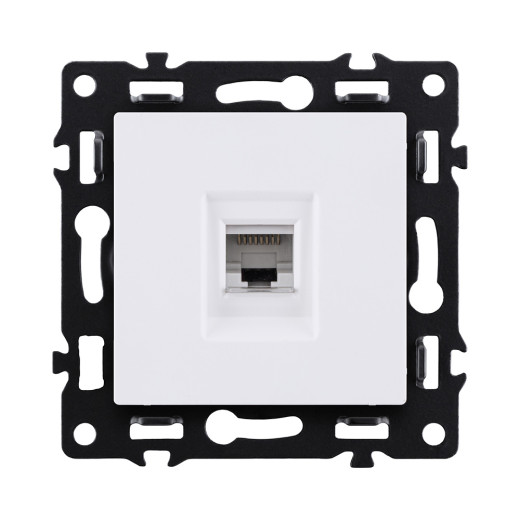 Розетка Ethernet RJ45 Cat.6, белый Kollinger Asthetik AS-017WH