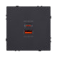 Розетка USB A+C 65W, черный матовый Kollinger Eclipse EC-024BK