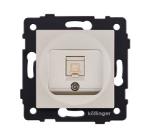 Розетка Ethernet RJ45 Cat.6, золотой Kollinger REA-018GD для Aspekt, Eleganz, Reflex