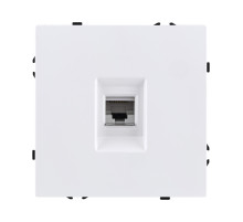 Розетка Ethernet RJ45 Cat.6, белый матовый Kollinger Eclipse EC-017WH