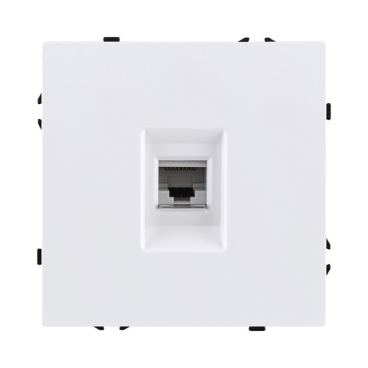 Розетка Ethernet RJ45 Cat.6, белый матовый Kollinger Eclipse EC-017WH