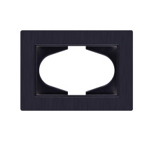 Рамка для двойной розетки, черный Kollinger Eleganz Plex EP120BK