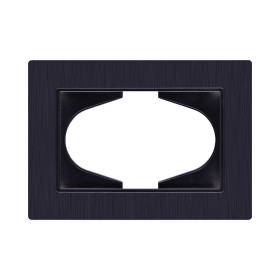 Рамка для двойной розетки, черный Kollinger Eleganz Plex EP120BK