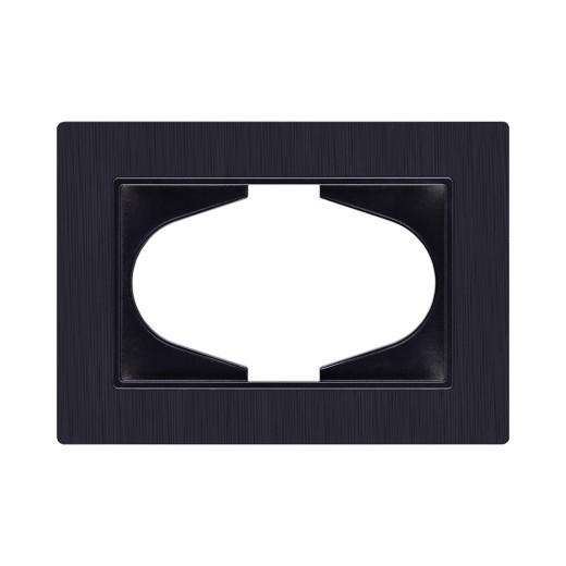 Рамка для двойной розетки, черный Kollinger Eleganz Plex EP120BK