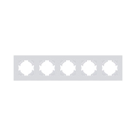 Рамка 5-постовая, белый матовый Kollinger Eleganz Plex EP5WM