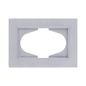 Рамка для двойной розетки, серый Kollinger Eleganz Plex EP120GY