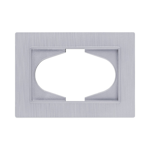 Рамка для двойной розетки, серый Kollinger Eleganz Plex EP120GY