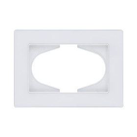 Рамка для двойной розетки, белый Kollinger Eleganz Acryl EA120WH