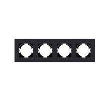 Рамка 4-постовая, черный Kollinger Reflex AL RA4BK