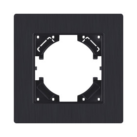 Рамка 1-постовая, черный матовый Kollinger Eleganz Plex EP1BM