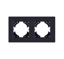 Рамка 2-постовая, черный Kollinger Eleganz Plex EP2BK