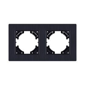 Рамка 2-постовая, черный Kollinger Eleganz Plex EP2BK