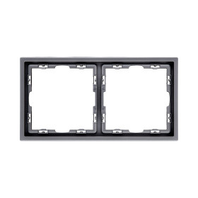 Рамка 2-постовая, серый Kollinger Eclipse EC2GY