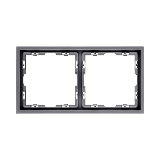 Рамка 2-постовая, серый Kollinger Eclipse EC2GY