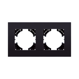 Рамка 2-постовая, стекло черный Kollinger Reflex MG RM2BK
