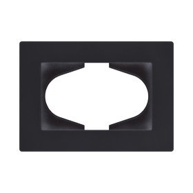 Рамка для двойной розетки, черный матовый Kollinger Aspekt AT120BM