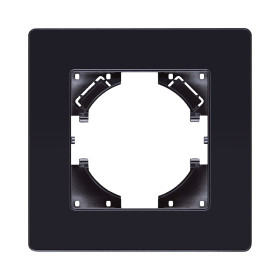 Рамка 1-постовая, черный Kollinger Eleganz Acryl EA1BK