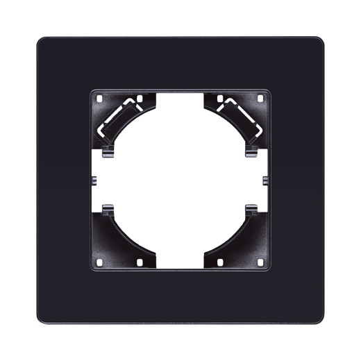 Рамка 1-постовая, черный Kollinger Eleganz Acryl EA1BK