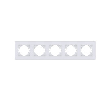 Рамка 5-постовая, белый Kollinger Eleganz Acryl EA5WH