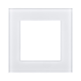 Рамка 1-постовая, стекло белый Kollinger Asthetik AS1WH