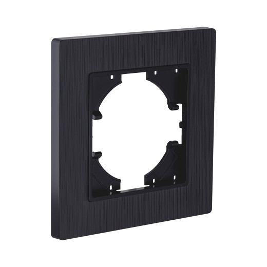 Рамка 1-постовая, черный матовый Kollinger Eleganz Plex EP1BM