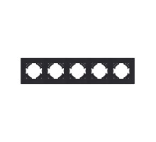 Рамка 5-постовая, черный матовый Kollinger Aspekt AT5BM