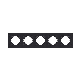 Рамка 5-постовая, черный матовый Kollinger Aspekt AT5BM
