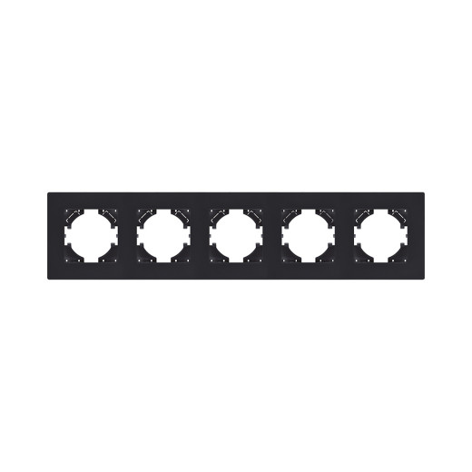 Рамка 5-постовая, черный матовый Kollinger Aspekt AT5BM