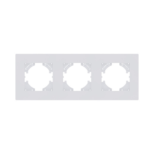 Рамка 3-постовая, белый матовый Kollinger Aspekt AT3WM