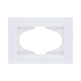 Рамка для двойной розетки, стекло белый Kollinger Reflex MG RM120WH