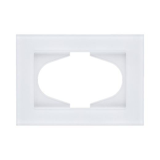 Рамка для двойной розетки, стекло белый Kollinger Reflex MG RM120WH