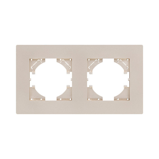 Рамка 2-постовая, золотой Kollinger Aspekt AT2GD