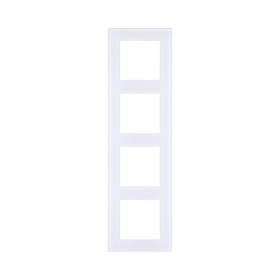 Рамка 4-постовая, стекло белый Kollinger Asthetik AS4WH