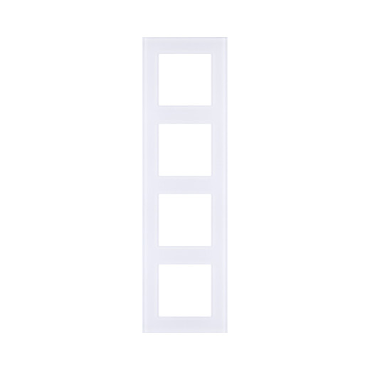 Рамка 4-постовая, стекло белый Kollinger Asthetik AS4WH