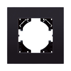 Рамка 1-постовая, стекло черный Kollinger Reflex MG RM1BK