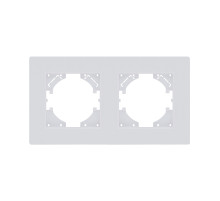 Рамка 2-постовая, белый матовый Kollinger Eleganz Plex EP2WM