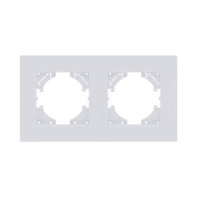 Рамка 2-постовая, белый матовый Kollinger Eleganz Plex EP2WM