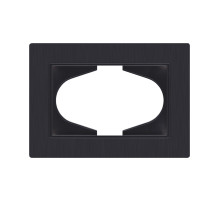 Рамка для двойной розетки, черный матовый Kollinger Eleganz Plex EP120BM