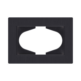 Рамка для двойной розетки, черный матовый Kollinger Eleganz Plex EP120BM