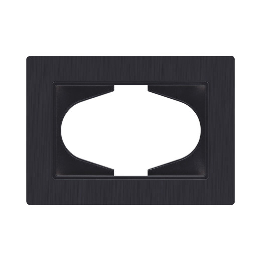 Рамка для двойной розетки, черный матовый Kollinger Eleganz Plex EP120BM